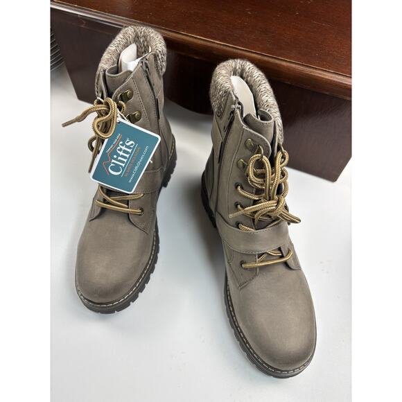Cliffs By White Mountain Marlee Womens Ankle Boot Stone Size 8.5 W - Picture 16 of 16